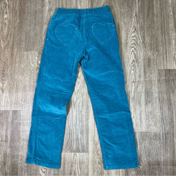Mini Boden Teal Corduroy Pants heart pockets 9 Years Old - Picture 7 of 7